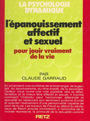 cover image of L'épanouissement affectif et sexuel